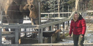 On January 14, Nicole Scherwinski visited Mykolaiv Zoo