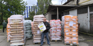 The long-awaited cargo from our colleagues
